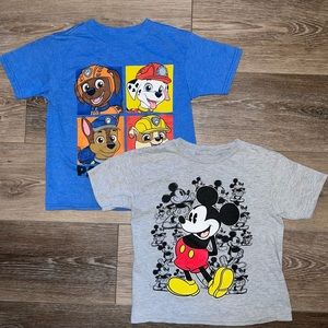 Paw patrol and Mickey T-Shirt Bundle